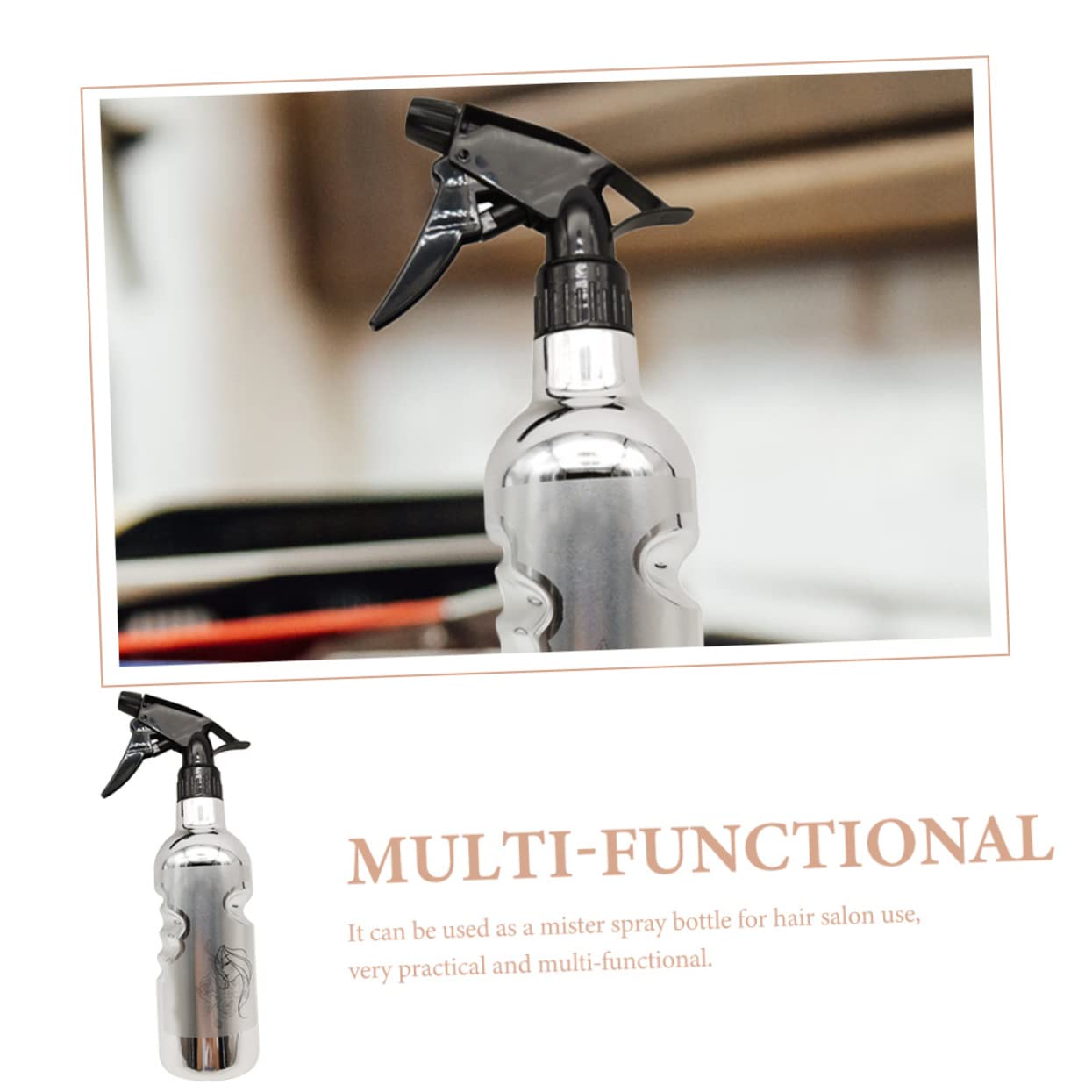 Housoutil 5pezzi Spray Bottle Multifunzionale Per Parrucchieri Nebulizzatore Ricaricabile Per Styling e Giardinaggio Design Vintage Placcato