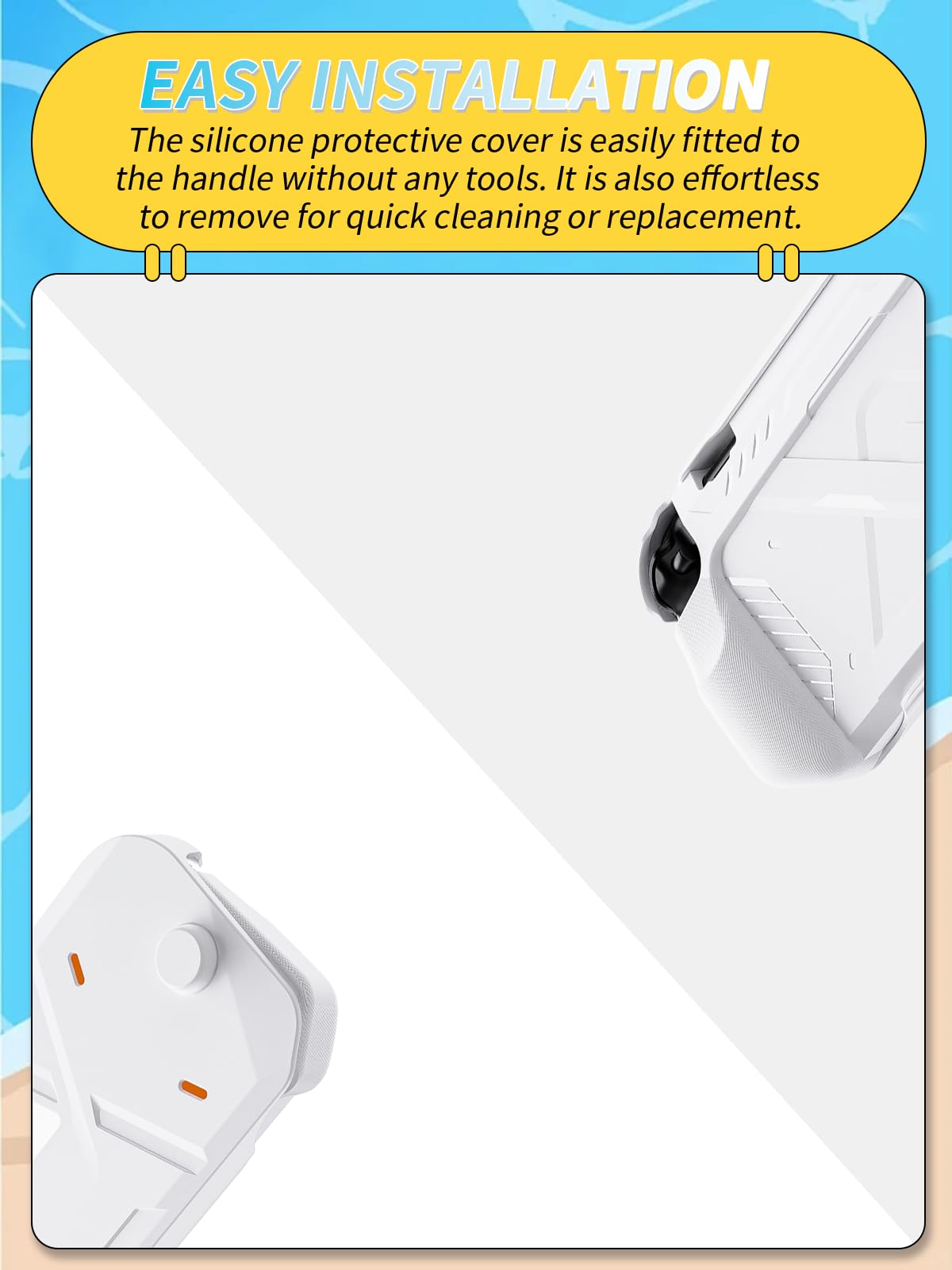 Cover per Nintendo Switch 2, custodia morbida in TPU e guscio rigido in PC per Switch2 con stile Mecha e protezione completa e design integrato, bianco