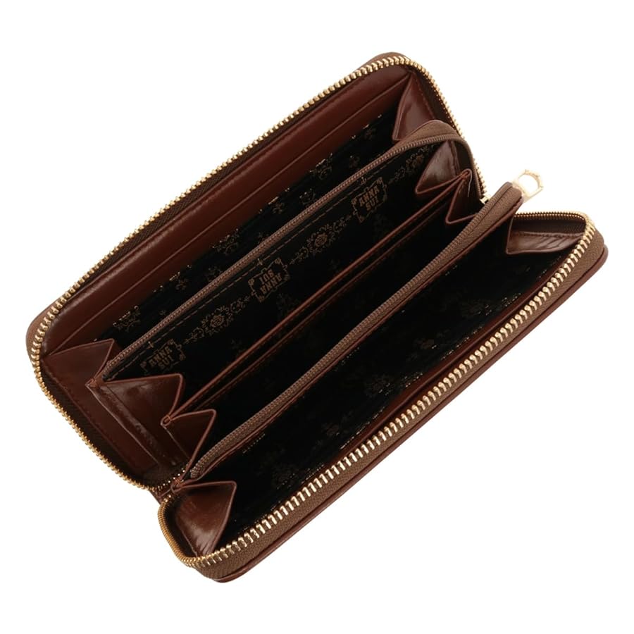 Amazon | [アナスイ] 長財布 ラウンドファスナー 本革