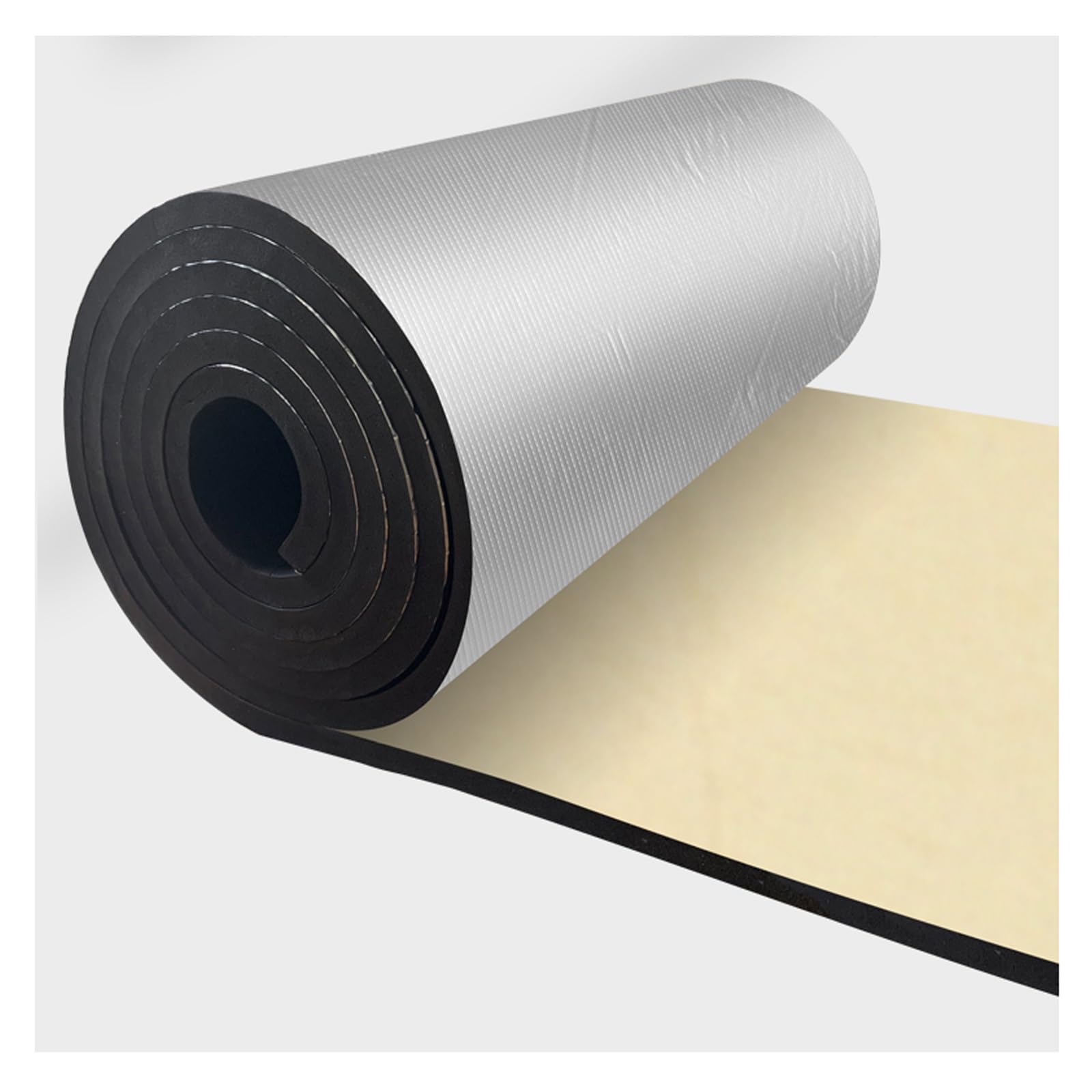Generisch Schalldämmende Baumwolle aus Aluminiumfolie – 5 mm Dicke Strahlungsbarrierefolienrolle für farbige Stahlräume, einfach zu verwenden, 4 m² Heizkörperreflektor-Dämmmaterial