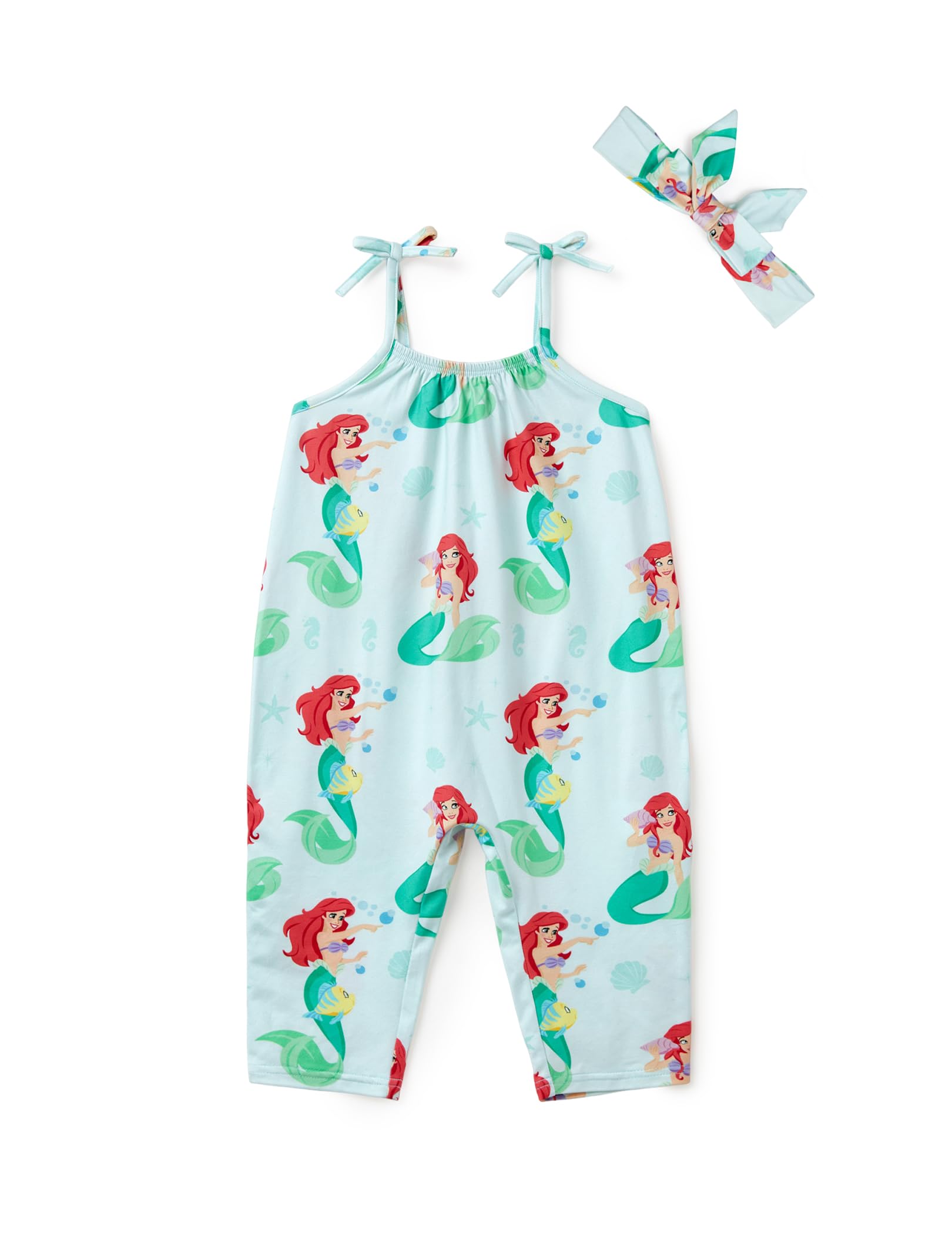 Disney Frozen Elsa Princess Minnie Stitch Marie Girls Romper with Bow Tie Strap and Headband Cute Jumpsuit for Baby &amp; Toddler