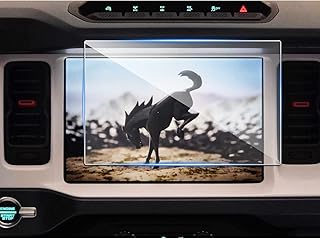 CDEFG Tempered Glass Screen Protector for 12 Inch Ford Bronco 2023 2022 2021 Outer Banks, Heritage, Badlands, Wildtrak, Everglades, Heritage Limited and Raptor, SYNC 4 Infotainment Touch Screen , Bronco Accessories 2021 + GPS Navigation Center Display Protective Film (12 inch)
