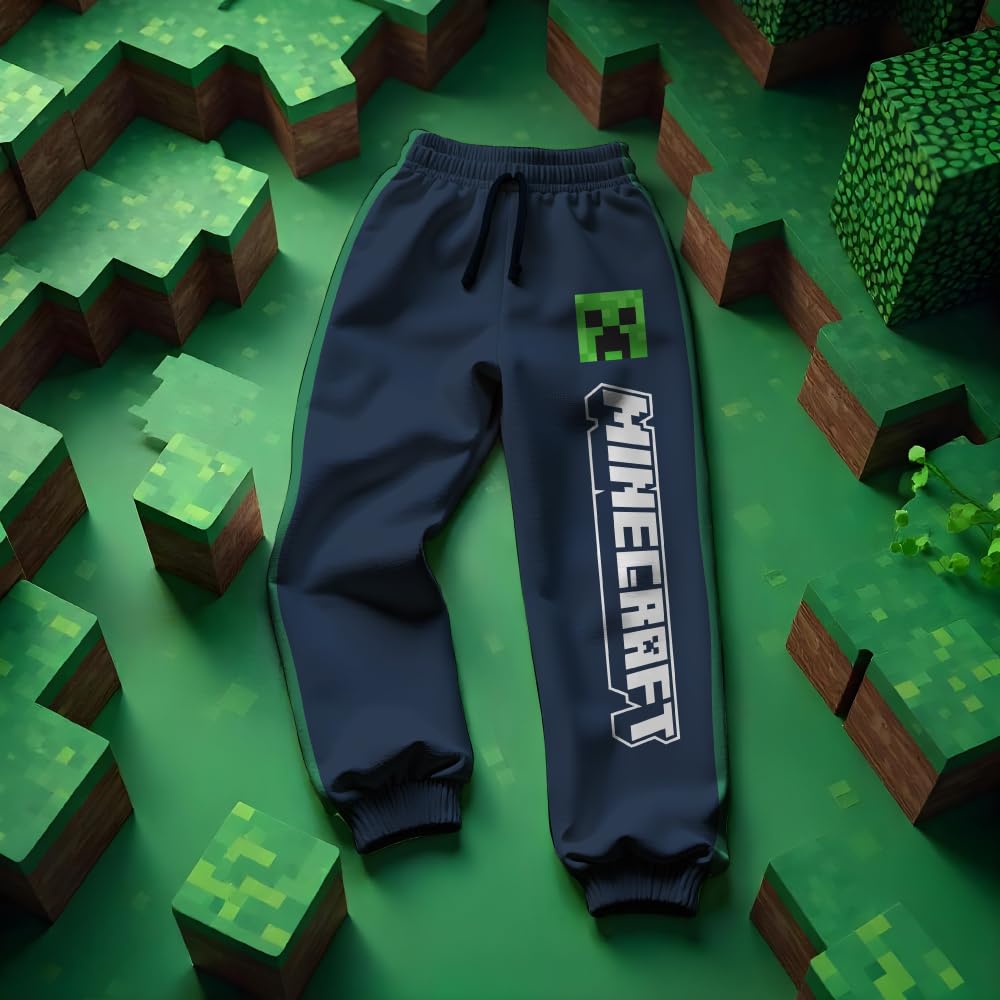 Minecraft Jungen Creeper Boys 2-piece Jersey Set Hosenbekleidungsset (2er Pack)