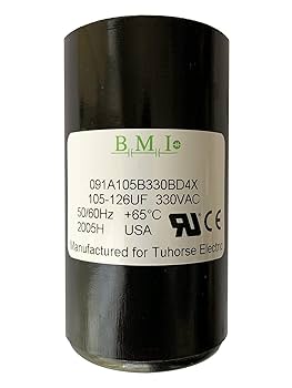 105-126UF Motor Start Capacitor, Compatible Replacement Part