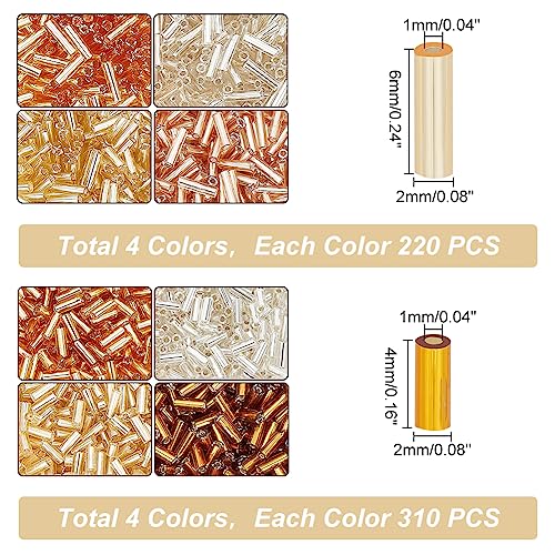 PH PandaHall 2120pcs Yellow Seed Beads - Image 3