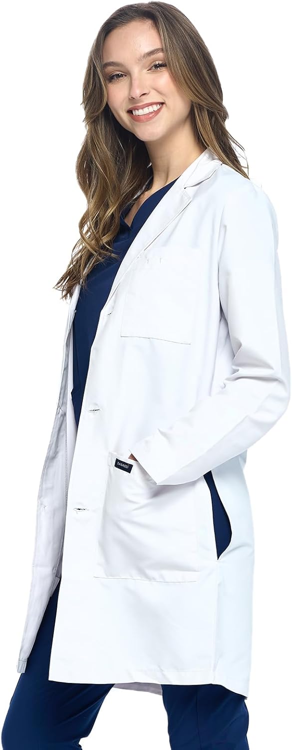 Dagacci Medical Uniform 35" Unisex Lab Coat White XS to 2XL - Image 3