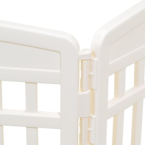 Miniatura 5 de Tienda Basics Corralito hexagonal para perros de interior de 6 paneles, corralito con puerta, fácil de montar y guardar, 24 pulgadas, beige