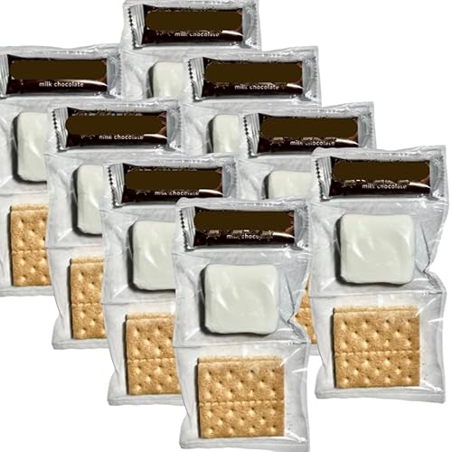 SMORES KIT | Individually packaged set: Graham Crackers, Marshmallow, Chocolate | Make delicious smores | Great for parties, corporate event, gathering, favors | Share w family, friends (100 SETS)