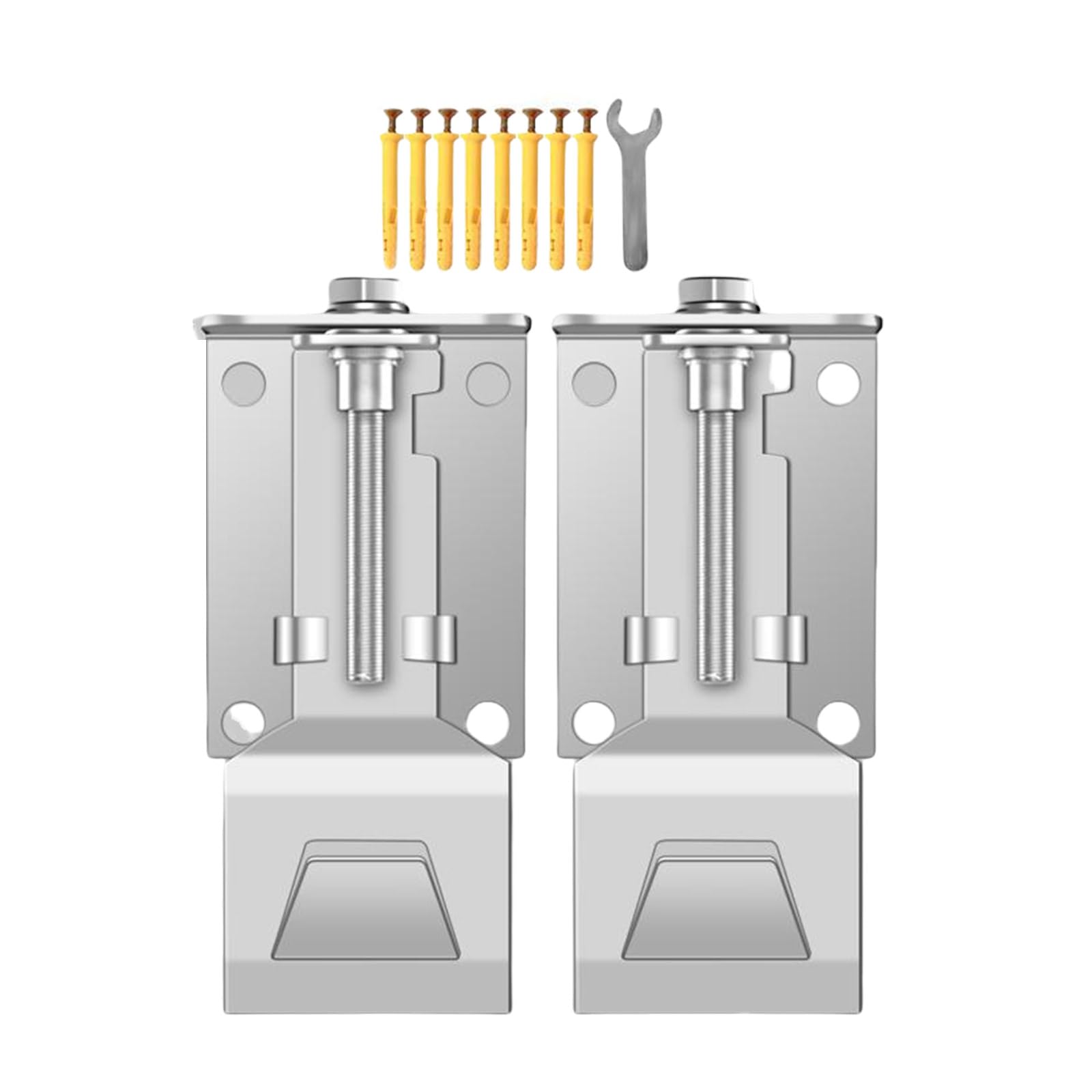 Kalttoy Floating Bracket for Kitchen Ranges HoodSolid Stainless Steel Wall Hanging Bracket with Fastening Screws Home Kitchen Hood Holder