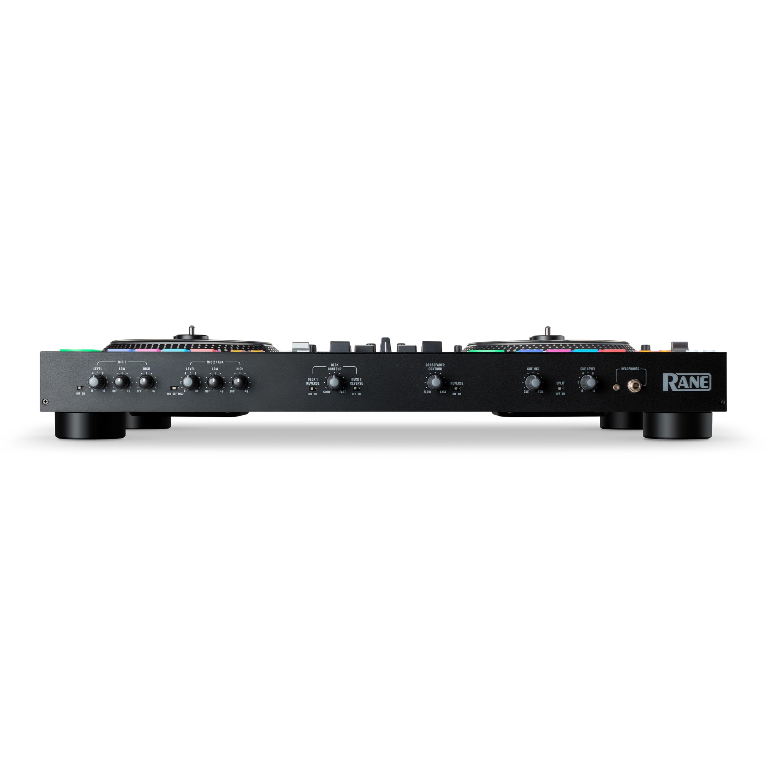 RANE ONE - Console DJ Professionale con Piatti Motorizzati da 7.2", Controller per Serato, Mixer DJ con Serato DJ Pro Incluso, Effetti e 8 Pad