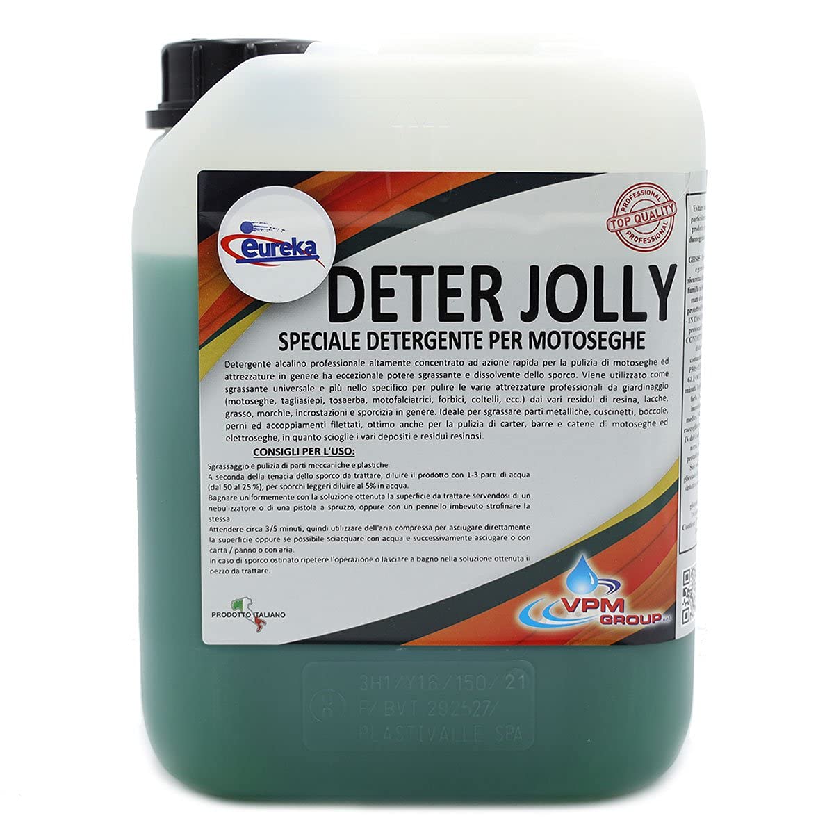 Detergente per motosega ed attrezzature concentrato, sgrassante per resina e incrostazioni - 5 chili - DETER JOLLY