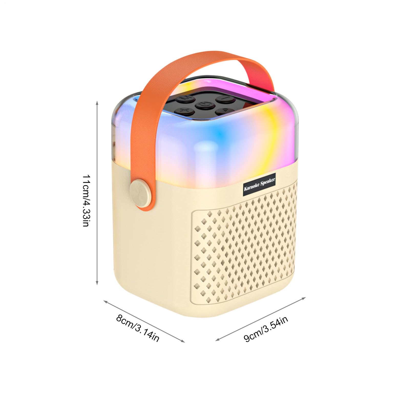 Máquina De Karaoke para Niños Altavoz De Canto Inalámbrico con 2 Micrófonos | Altavoz Exterior para Karaoke para Escenario Oficina Patio Jardín Trasero Exterior Reunión Hogar Actuación