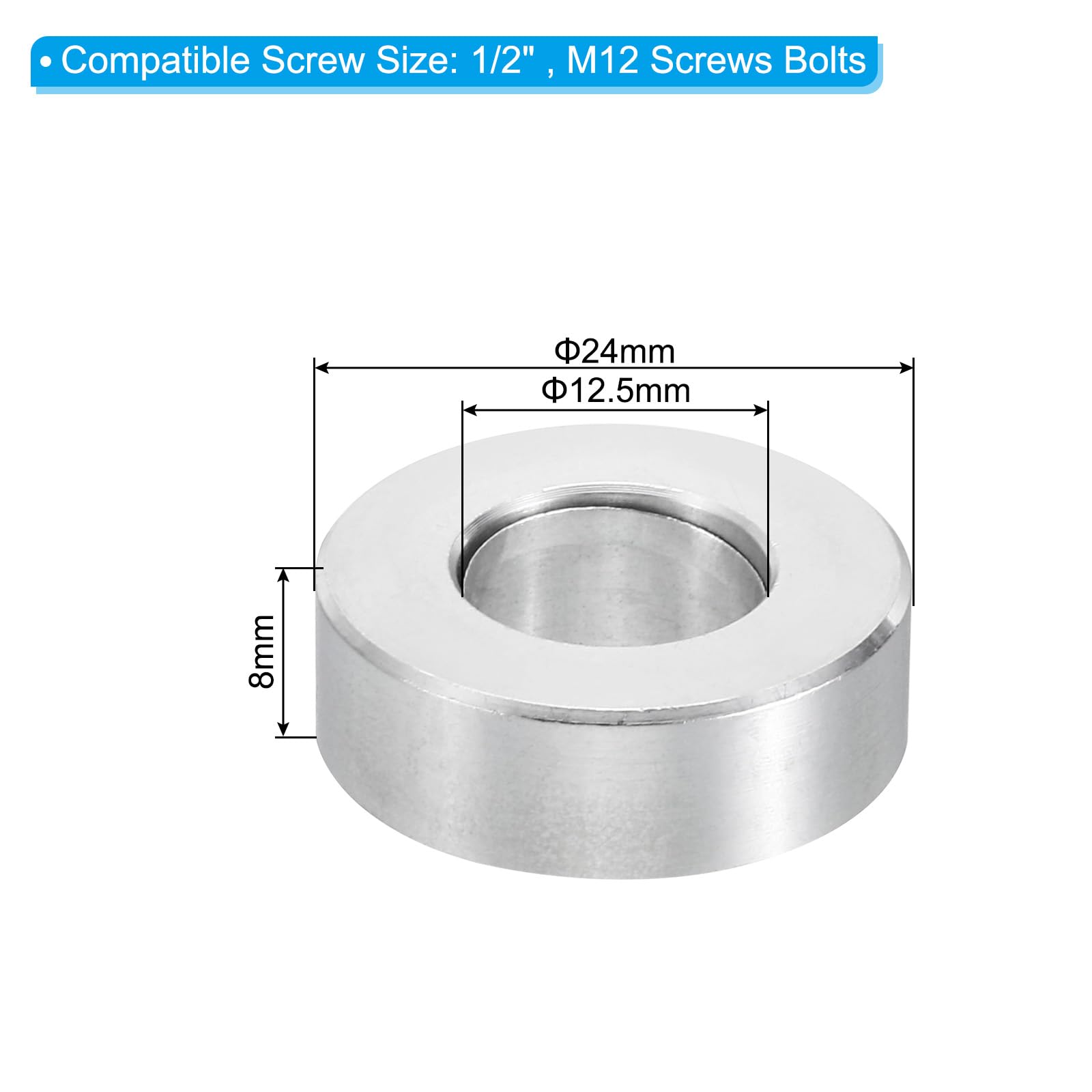 PATIKIL M12 Aluminum Spacers - Image 2