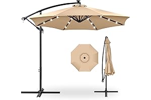 Best Choice Products 10ft Solar LED Umbrella