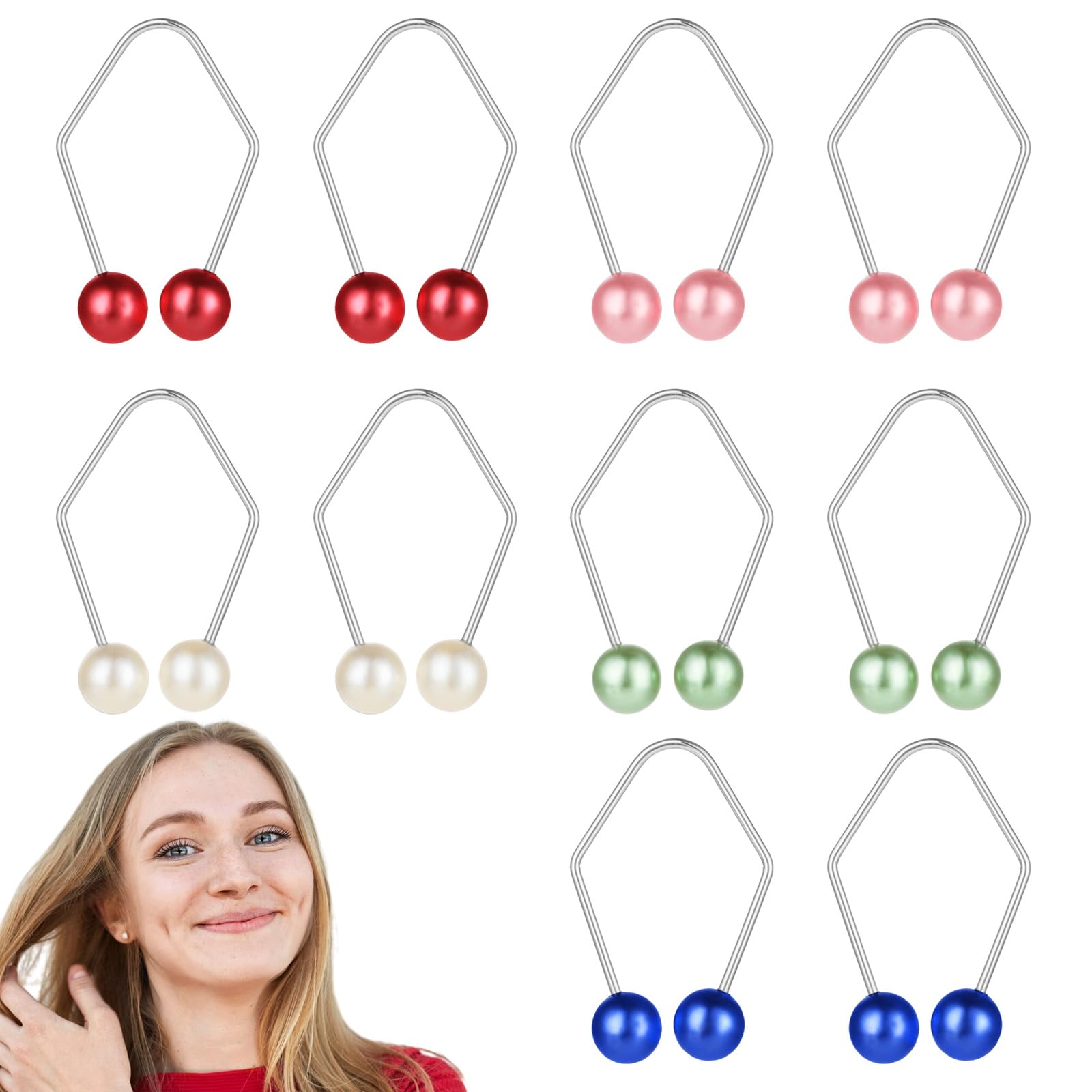 Prasacco 10 Pcs Dimple Makers For Cheeks, Natural Dimple Maker Facial Muscle Dimple Trainer Shaper Dimple Makers for the Face Dimple Maker Tool Natural Dimples Devices Gifts for Women Men