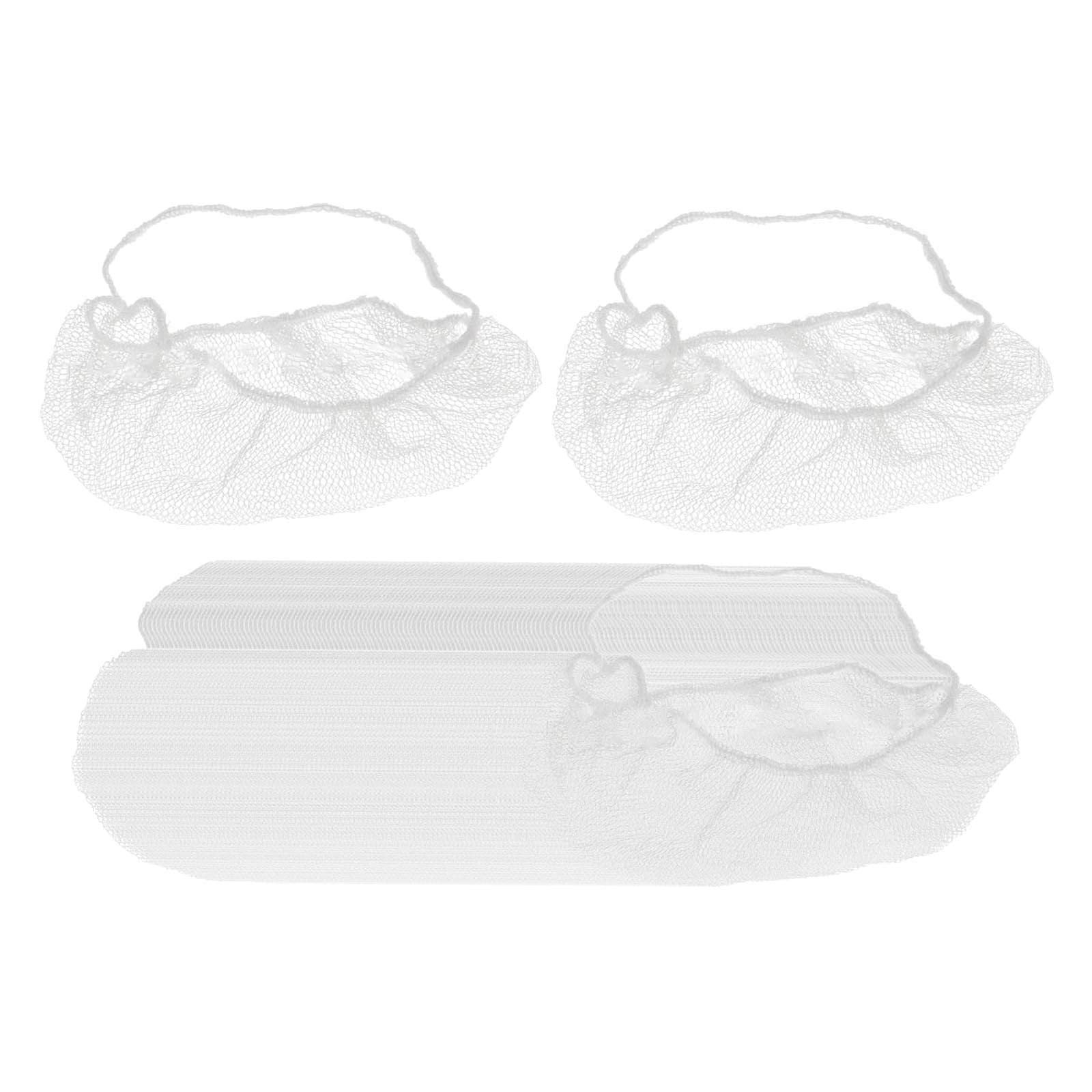 Lot de 100 filets de protection pour barbe, accessoires durables, blancs, élastiques