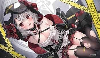 ホロライブ 沙花叉クロヱ クロエ ハート 白詰草 プレイマット ホロライブ 沙花叉クロヱ クロエ ハート 白詰草 プレイマットの