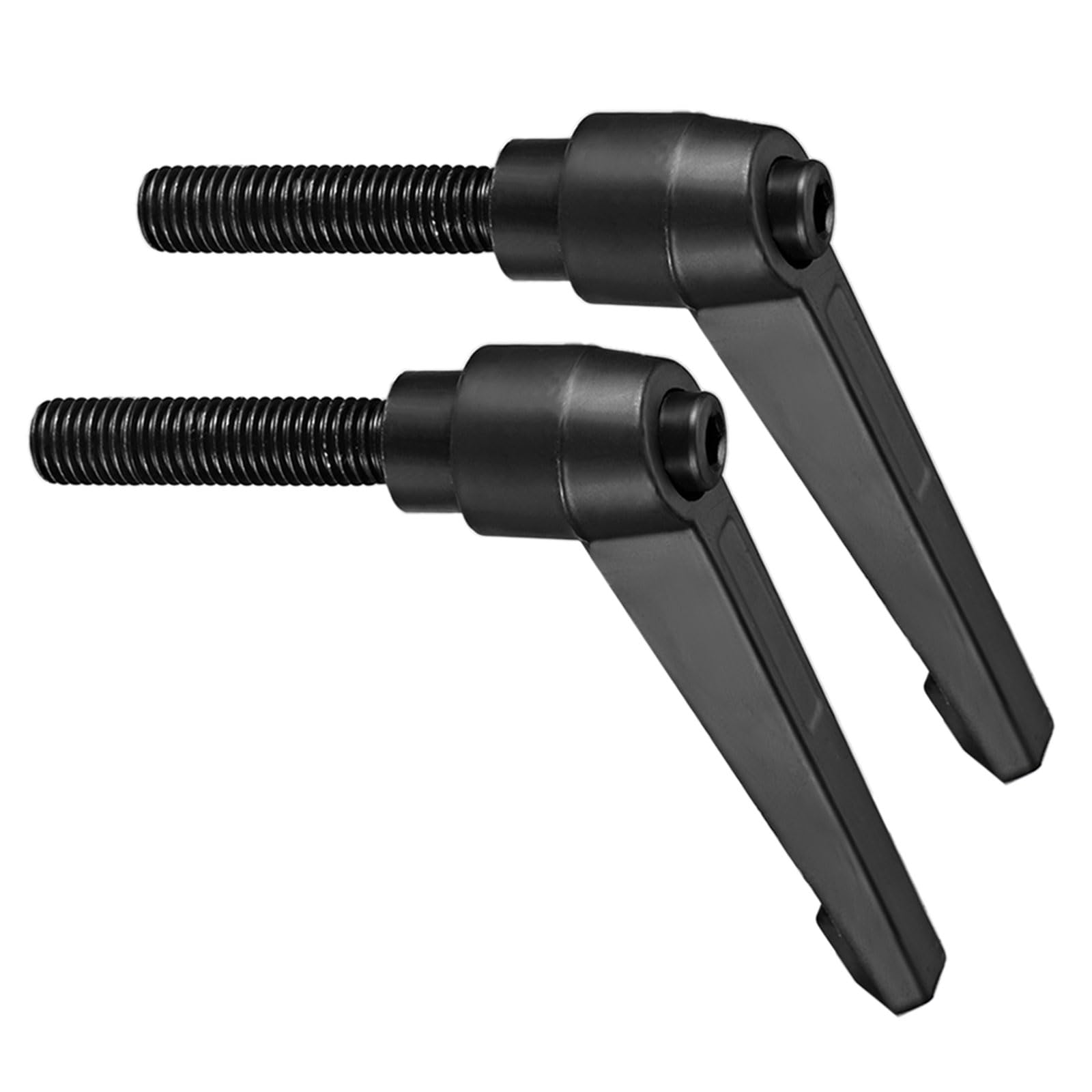 Clamping Lever Handles, M12 x 50mm Male Thread, Adjustable Quick Release Locking Rotating Bolt Knobs Black - (Applications: for Lathe Machinery), 2-Pieces