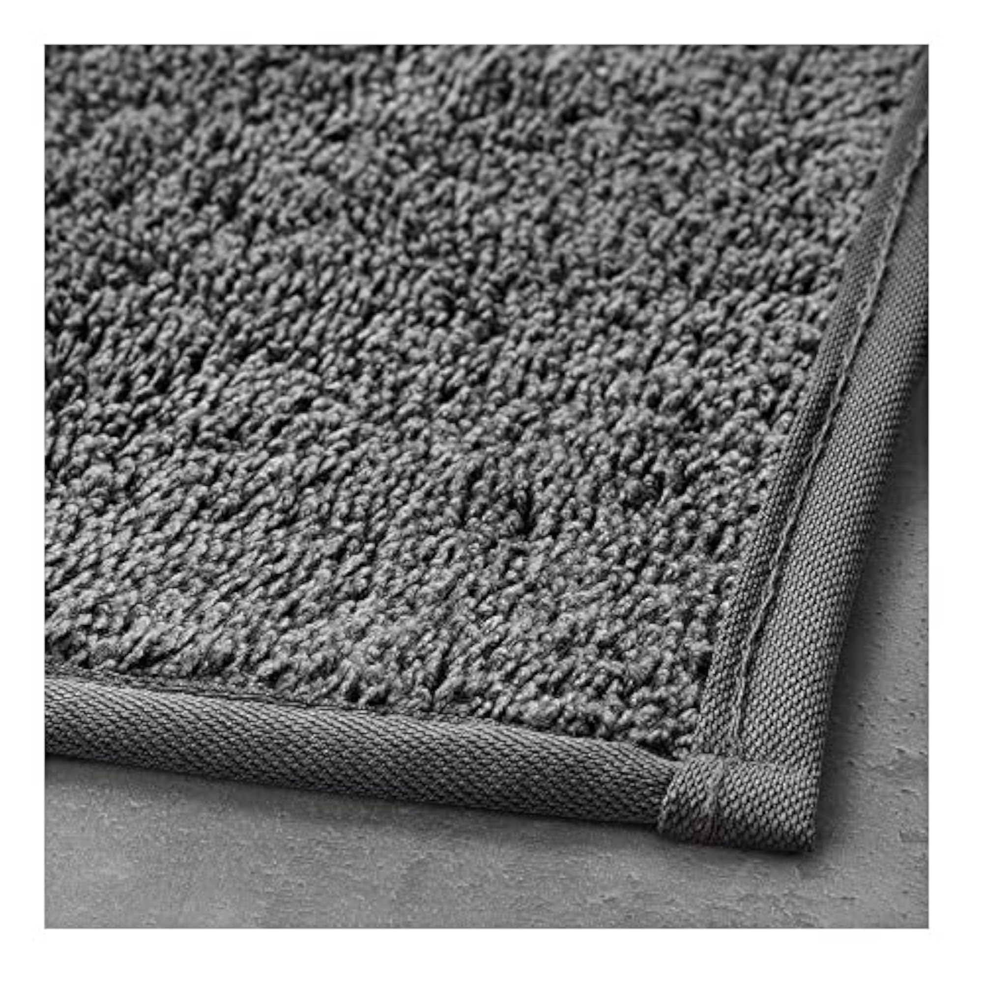Bath Mats, Dark Grey, Machine Washable