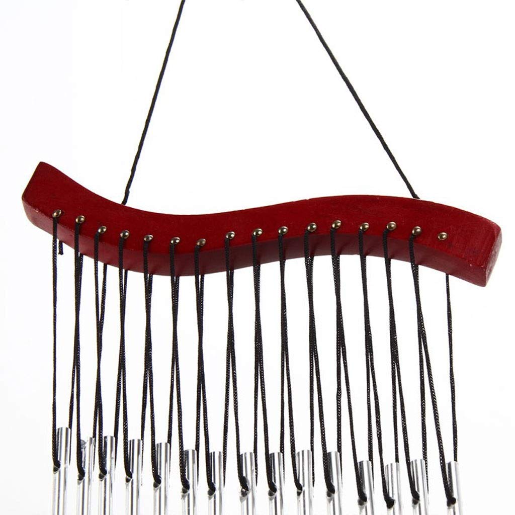 Bellissimi campanelli eolici 15 tubo giardino giardino vento carillon all'aperto vento carillon decorazione regalo legno decorativo carillon del vento artigianato 44 centimetri Campanelli eolici da gi