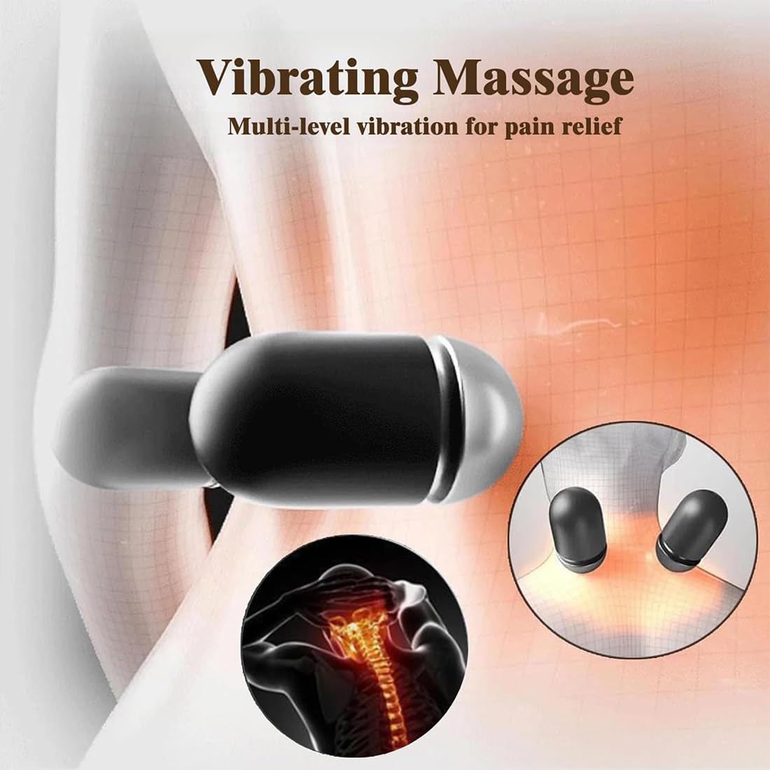 2026 Nouveau Masseur Sciatique 3 En 1, Décompression Vertébrale à Domicile, Masseur Dos Lombaire Original, Avec Chauffage Et Vibrations, Support Lombaire Ergonomique (Noir)