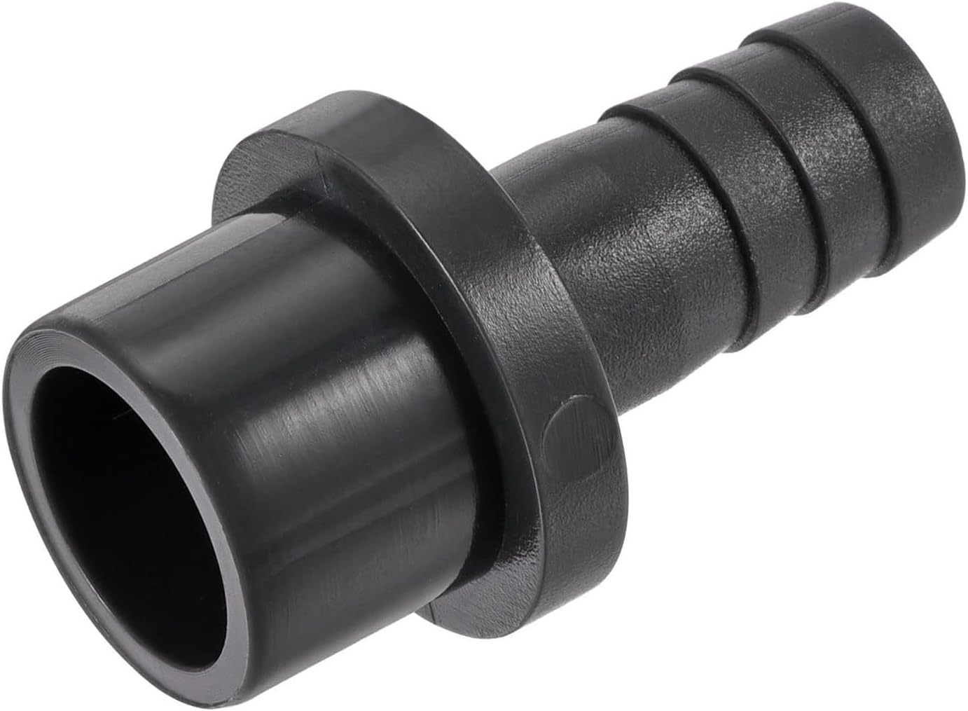 Unifizz 1PCS 20mm x 10mm (3/4" x 3/8") PVC Barbed Hose Adapter Straight Pipe Connector Black for Garden and Plumbing