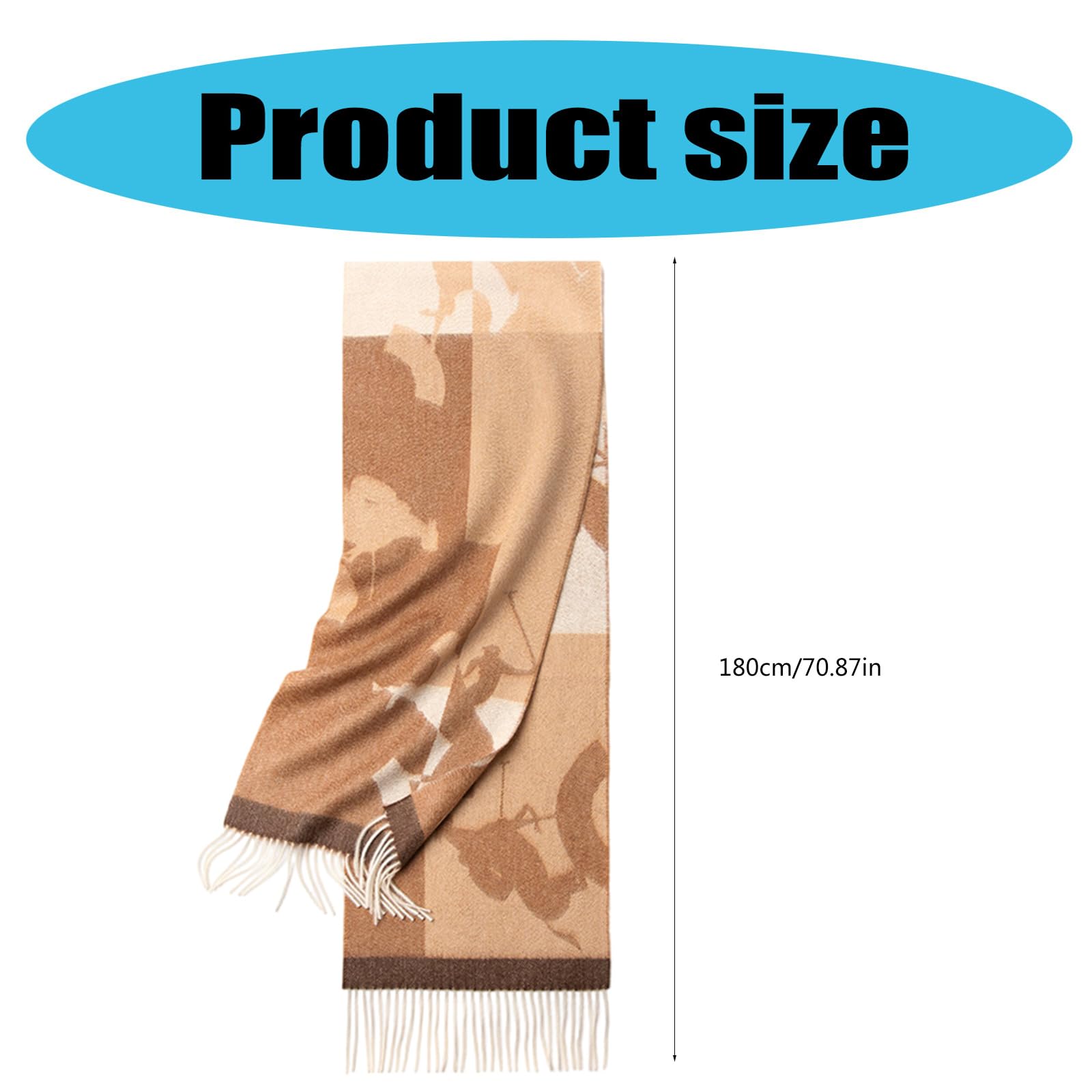 Pañuelo de lana con patrón de moda, suave y transpirable, bufanda para el cuello para hombre y mujer, varios trajes, pashmina multicolor