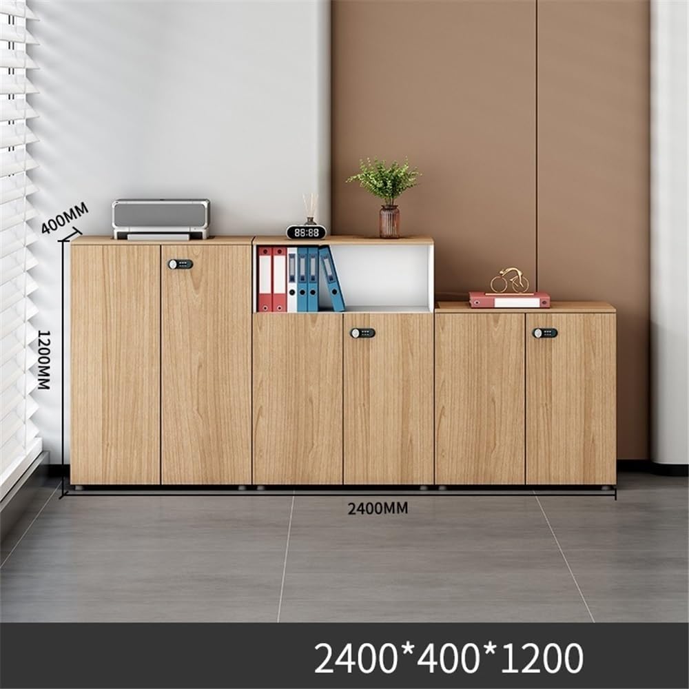 File Cabinet Original Wooden Color Office Storage Short Cabinet File Wooden Storage Data Three Combination Set with Lock Office Storage Cabinet