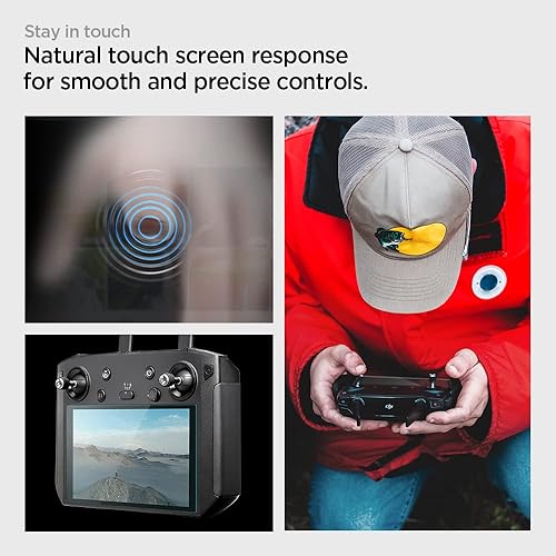 Miniatura 6 de Spigen Protector de pantalla de vidrio templado GlasTR Slim diseñado para DJI RC ProDJI Smart Controller - Paquete de 2