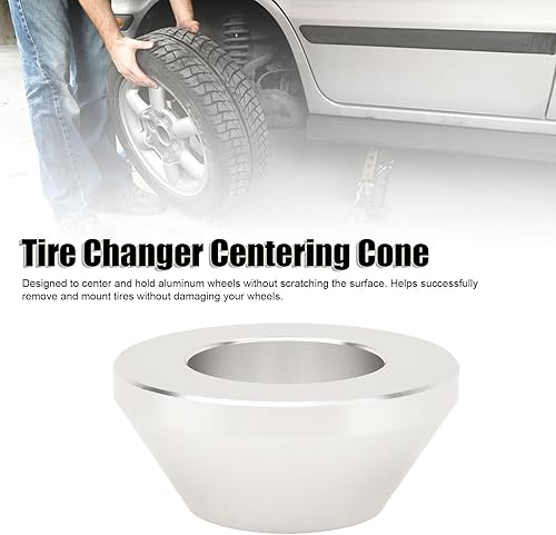 Miniatura 9 de Cono de centrado para cambiador de neumáticos, manual resistente a los arañazos, acabado plateado mate, equilibrador de ruedas, cono de retención de