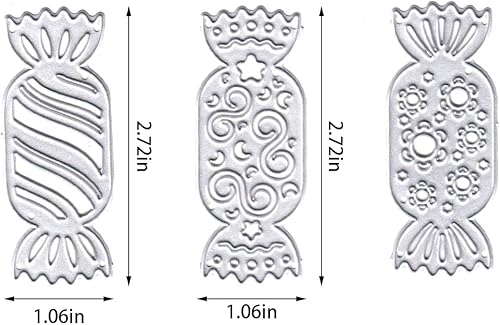 Miniatura 2 de Hying Troqueles de corte de dulces para el día del niño para hacer tarjetas, troqueles de encaje floral para postres dulces, plantillas de estampado