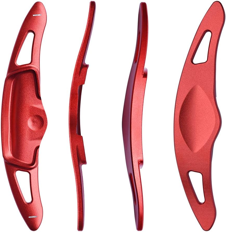 Sanrily for Kia 2021 K5 Paddle Shifter Extensions Sport Metal Steering Wheel Paddle Shifter for Kia k5 LXS Sedan/EX Sedan/GT/LX Sedan/GT-Line Sedan 4-Door 2020 Paddle shifters Trim Cover - red
