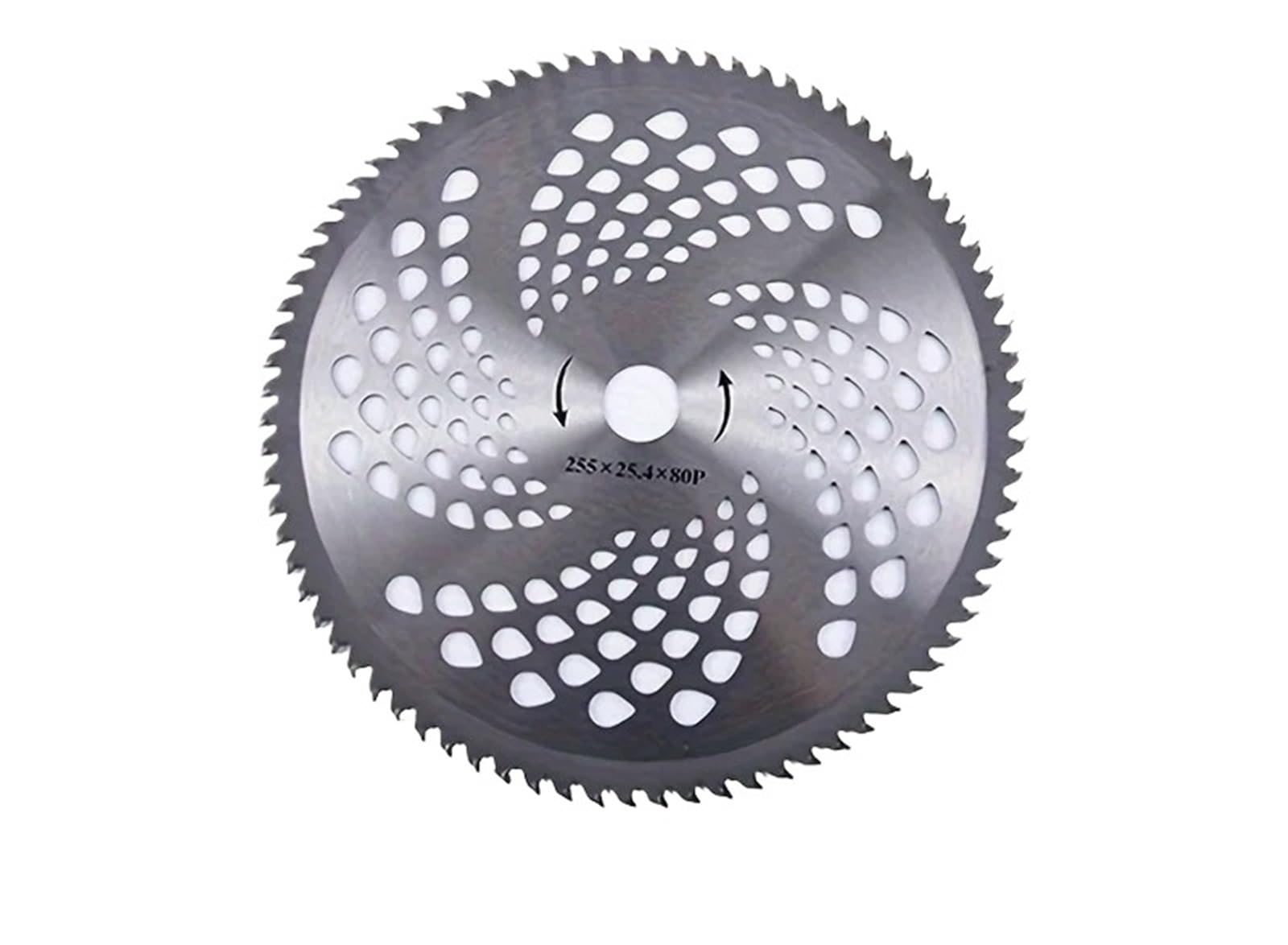 Hoja para desbrozadora de 3 piezas, hoja para desbrozadora de carburo de 10 pulgadas (aprox. 25,4 cm) para desbrozadora, hoja para sierra circular para desbrozadora (80T)