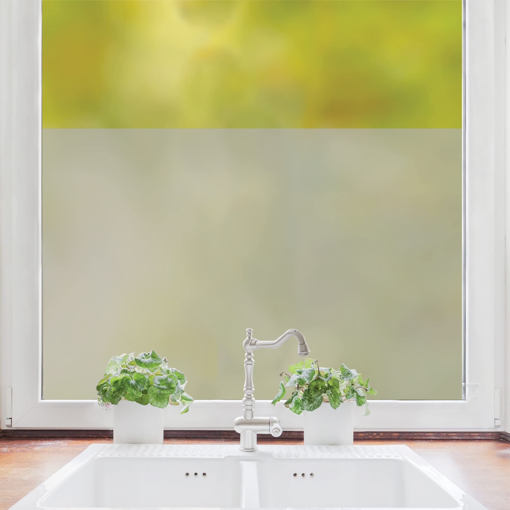 Wandtattoo-Loft Sichtschutzfolie Fensterfolie innen Milchglasfolie Sichtschutz Wiederverwendbar Lichtdurchlässig, 55 cm, 150 cm
