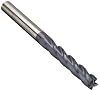 CCMG-E Carbide Square Nose End Mill, AlTiN Monolayer Finish, 30 Deg Helix, 4 Flutes, 6 Overall Length, 0.6250 Cutting Diameter, 0.625 Shank Diameter