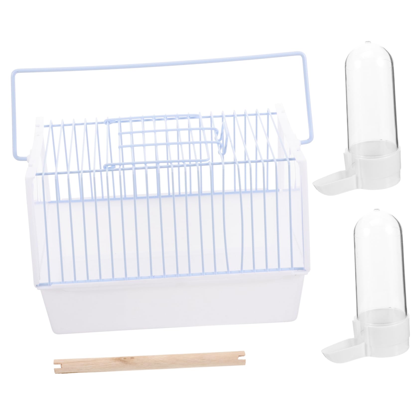 GRIRIW Bird Portable Travel Cage Parrot Travel Cage Handle for Indoor/Outdoor