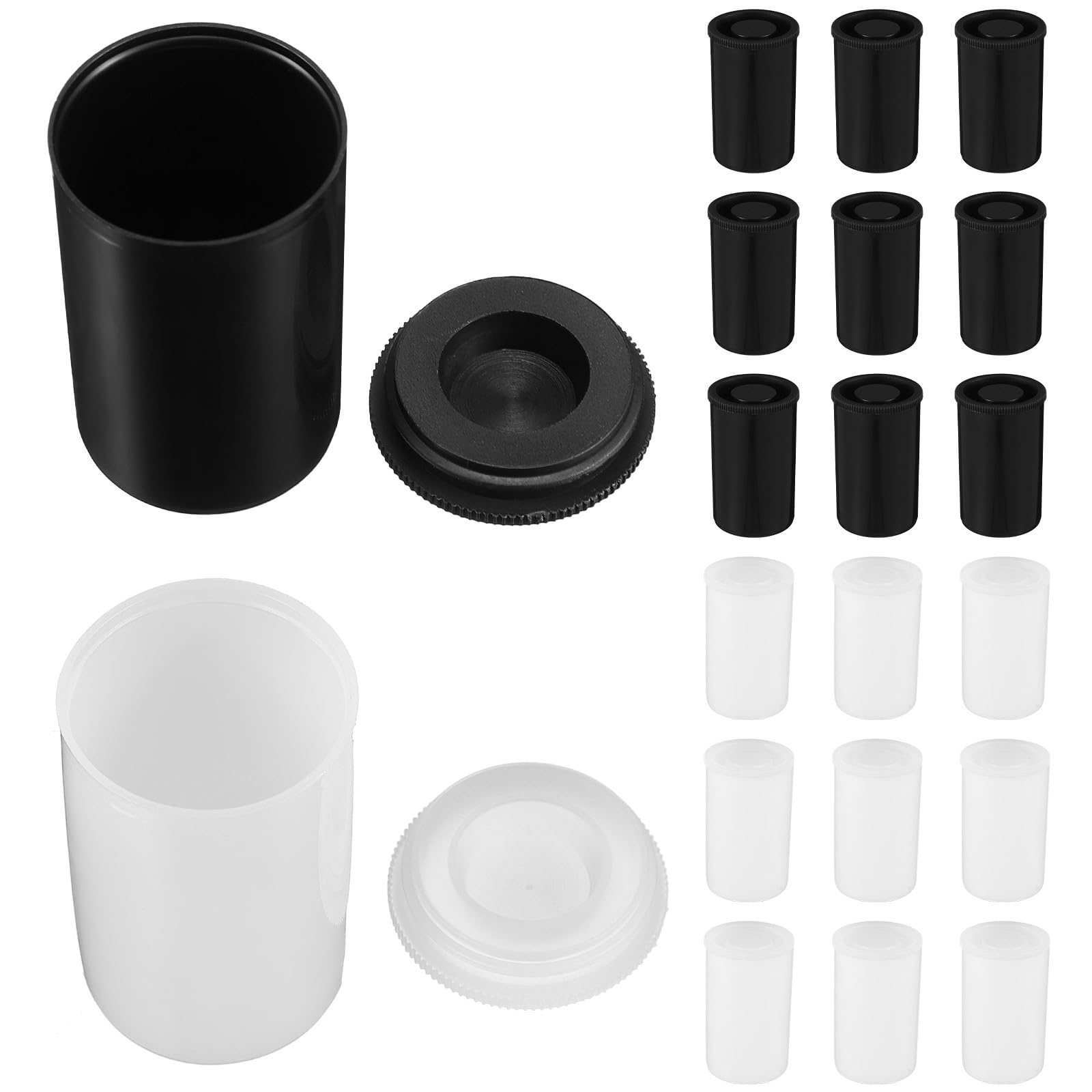 Contenitori Per Pellicole Riutilizzabili Da 20 Pezzi Coperchio Ermetico, Custodia Per Pellicole Da 35 Mm in Plastica Pe Resistente, Per Fotografia, Viaggi e Conservazione Sicura