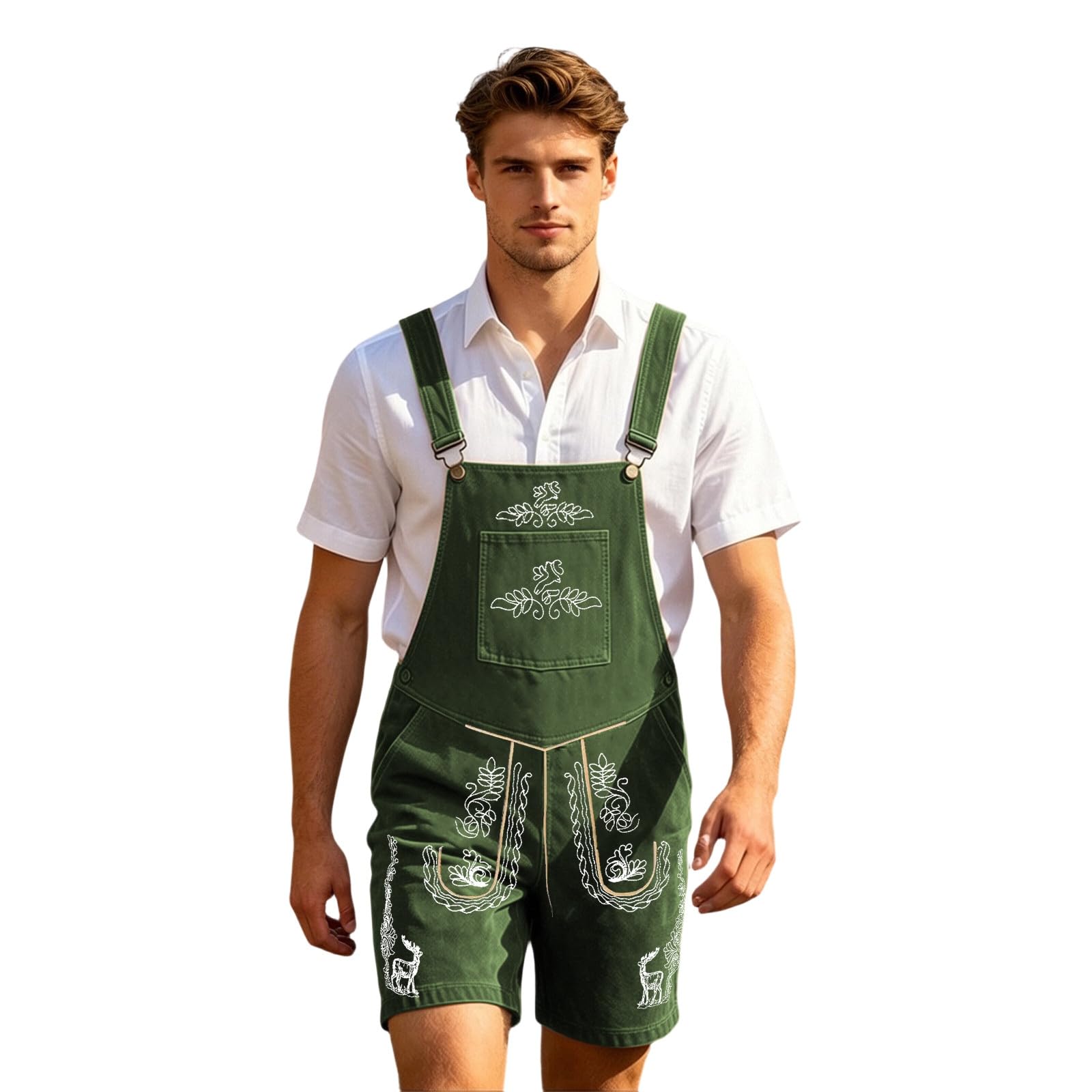 Mono con tirantes para hombre de verano con cierre frontal cómodo 5