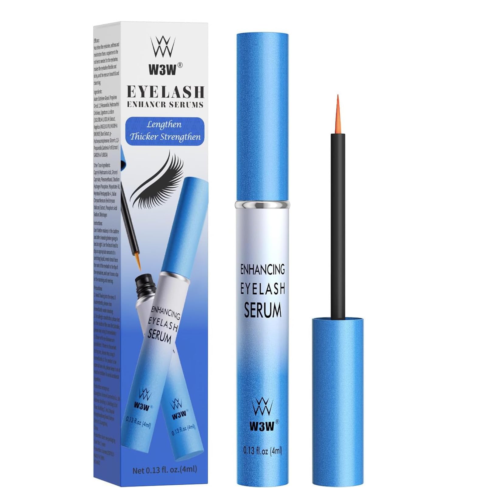 EyeLash Serum - Lash Serum Eyebrow Growth Serum, Premium Lash Serum for Eyelash Growth and Thickness, Lash Enhancing Boost Serum for Longer, Fuller and Thicker Natural Eyelashes Extensions