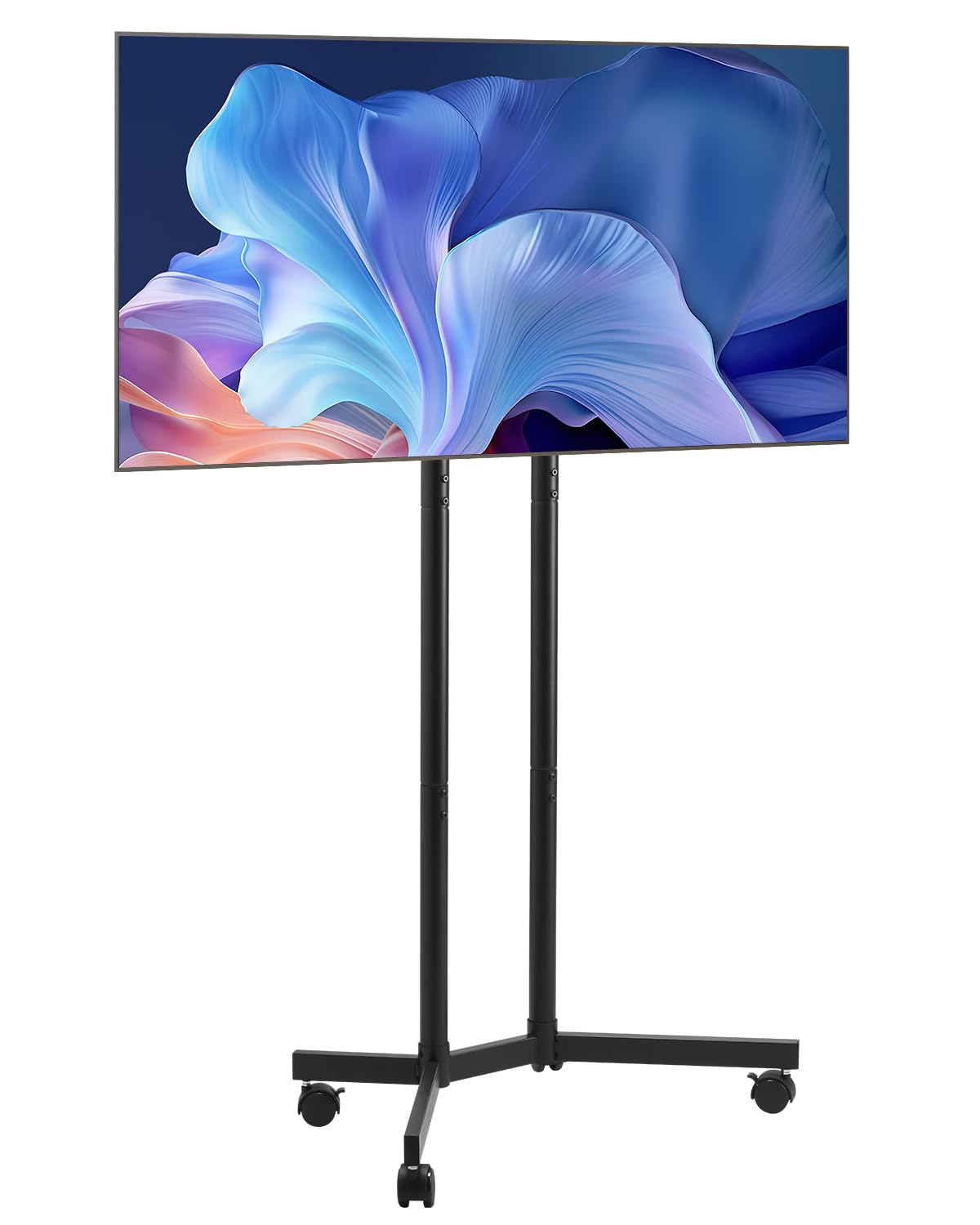 VEVOR Support TV à roulettes, pour téléviseurs/LED/LCD/OLED de 812,8 à 1651 mm, Chariot TV Mobile, jusqu'à 40 kg, Support télé sur Pied Portable, Max. VESA 400 x 400 mm, pour Salon, Bureau, extérieur