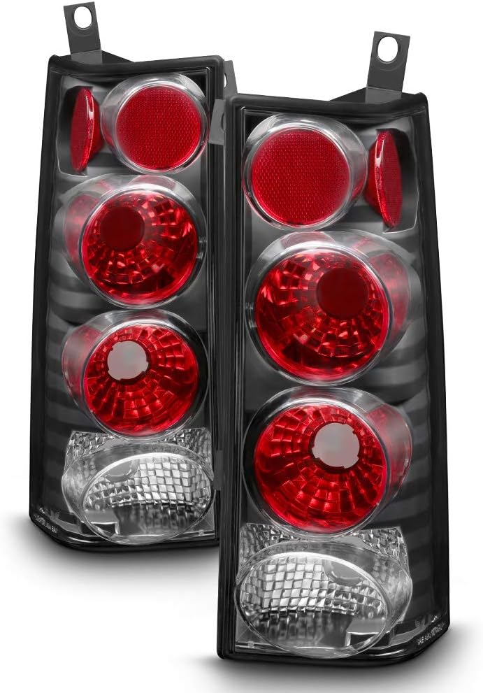 ACANII - For Black 2003-2023 Chevy Express/GMC Savana 1500 2500 3500 Van Tail Light Brake Lamps Replacement Left+Right