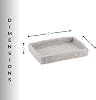 Portajabón con Efecto Piedra, Sostenedor con Taza y Dispensador, Poliresina, Compacto, Gris | Mantiene las Barras de Jabón Secas, para Lavabo, Ducha o Encimera de Cocina, Drenaje Prolonga la Vida del Jabón, Construcción Duradera, Autodrenante 7