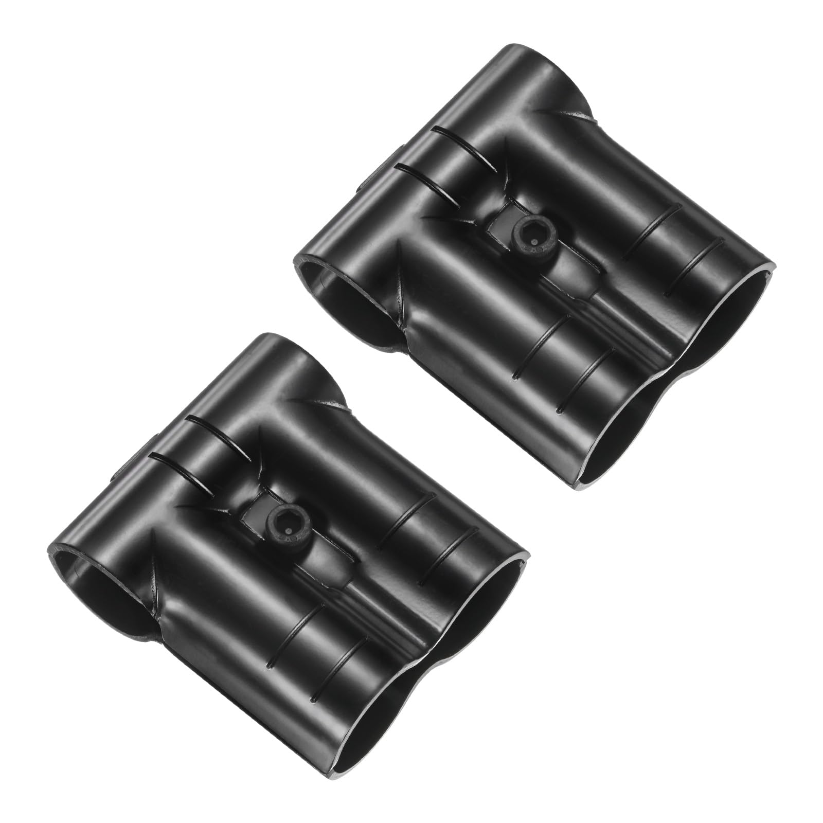 M METERXITY 2-Pack Structural Pipe Connector, 3 Way T Pipe Connector Steel Pipe Connector for OD 1.1" or 28MM Pipe