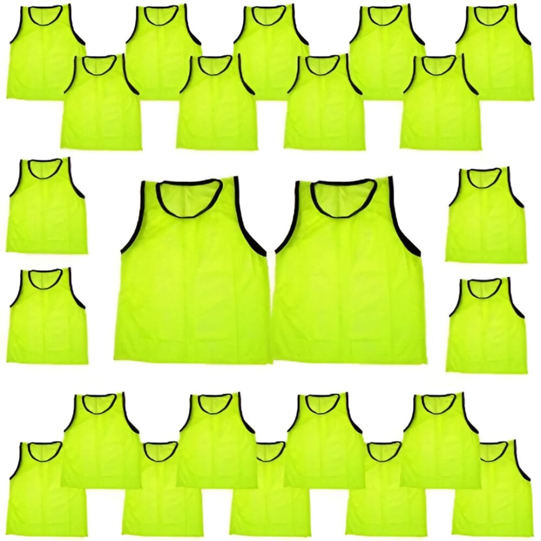 BlueDot Trading Adult &amp; Youth Scrimmage Training Vests for Soccer, Basketball &amp; More – Available in 1, 6, 12, 24 Packs