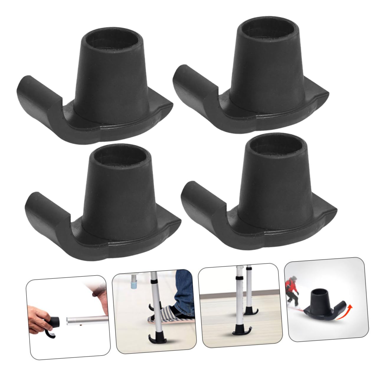 Healeved 18pezzi Sci Antiscivolo Per Deambulatore Sliders Per Stabilità e Mobilità Su Superfici Varie Accessori Pratici Per Camminatori e Stampelle