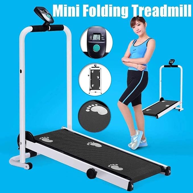 Caminadora Mecánica Plegable con Inclinación y Pantalla LCD miniatura 8
