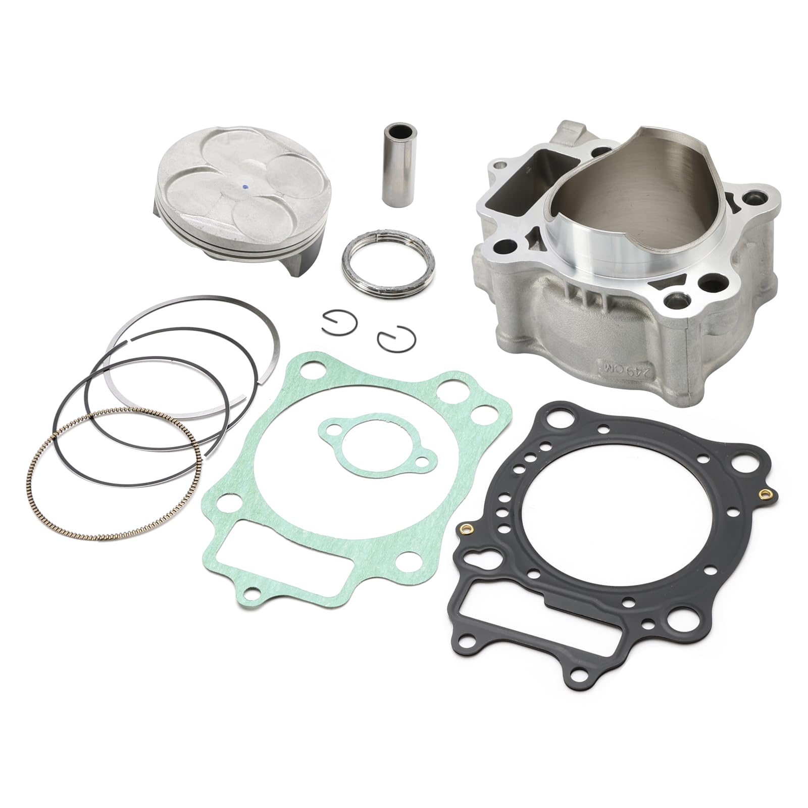 VIPIH 78mm Stock Bore Cylinder Piston Gasket Top End Rebuild Kit Fit For Honda CRF250R 2004-2009 CRF250X 2004-2017 12100-KRN-670 12100-KRN-732