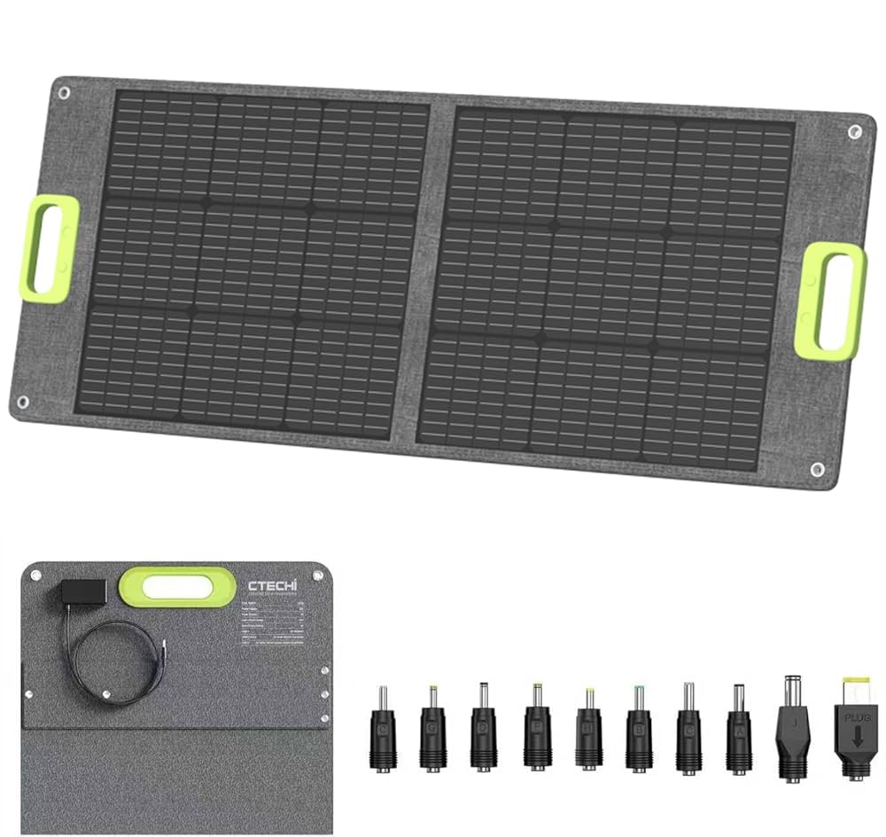 CTECHi 100wソーラーパネル Amazon | CTECHi ソーラーパネル 100W 折りたたみ式 最新型ETFE
