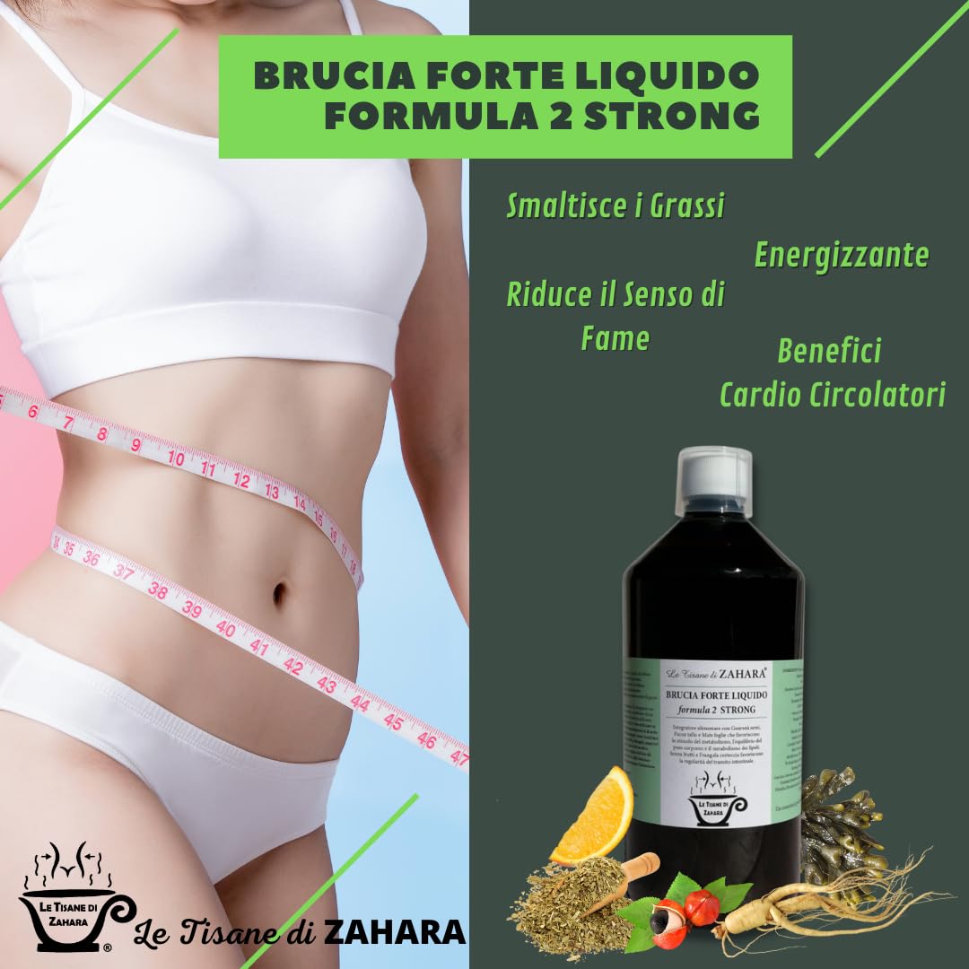 Trio Strong Formula 2 con Aloe, Drenante Forte per Donna e Uomo, Kit con Brucia Forte Liquido, Notte Liquido Formula 2 Strong e Depur Slim Aloe, Aiuta Pancia e Gambe Gonfie
