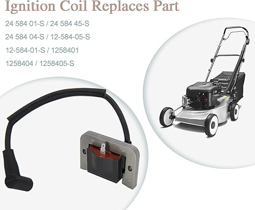 Miniatura 6 de Bobina de encendido 24 584 01-S para Kohler CH18 CH20 CH22 CV18 CV22 CV23 SV710 Reemplazar 2458401-S, 24-584-01-S, 24 584 04-S, 2458404-S,